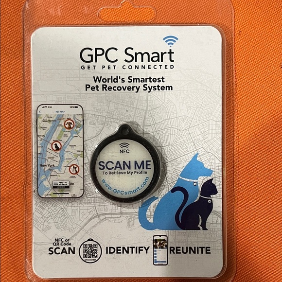 ⚡️⚡️⚡️Smart Pet Recovery System - Blue and White bundle 4 NWT - Picture 2 of 8